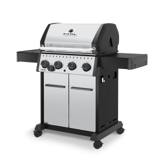 Crown S 440 from three quarters right, hood closed, four control knobs and the side burner knob below them