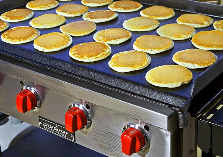 Camp Chef Portable Flat Top Grill 600 in action