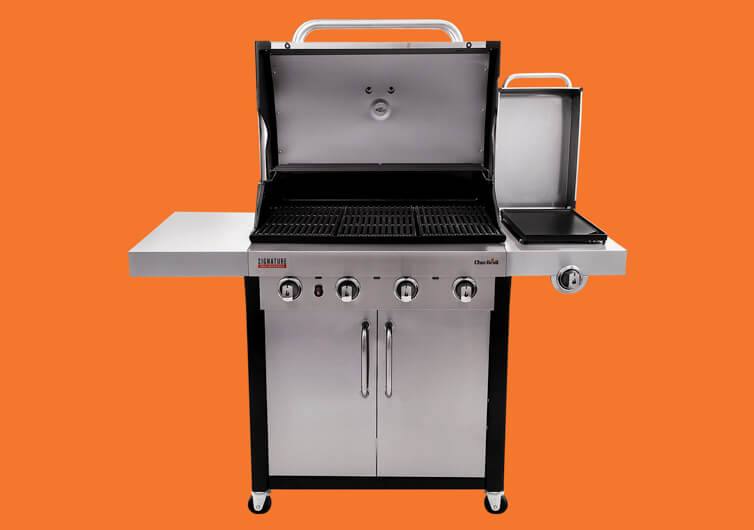 Char-Broil Signature TRU-Infrared 4-Burner Gas Grill Open