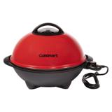 Cuisinart CEG-115 off its stand in tabletop mode, sitting on its own moulded feet with the cord coiled beside it