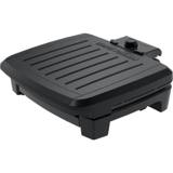 George Foreman 5-Serving Submersible grill closed, three-quarter view, dial and control panel at the rear right