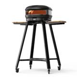 Gozney Arc XL sitting on Gozney's oven stand with side shelves