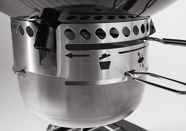 Weber 22" Performer Deluxe Charcoal Grill (With Gas Ignition) Ashbox